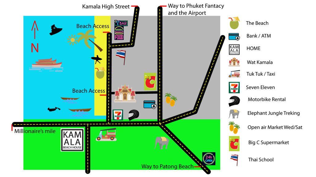 Kamala Beach House - 1 Min Walk To Beach Экстерьер фото